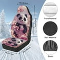 thumbnail image 7 of Uorisanigo Car Seat Covers Front Seats 2 Packs, Plush Cherry Blossom Panda Car Seat Covers for Cars SUV Pick-up Truck Sedan Seats Cover Cushion, Easy to Install, Auto Accessories Decor, 7 of 7