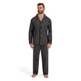 thumbnail image 4 of Hanes Men's Stretch Woven Pajama Set, 2-Piece, Sizes S-2XL, 4 of 4