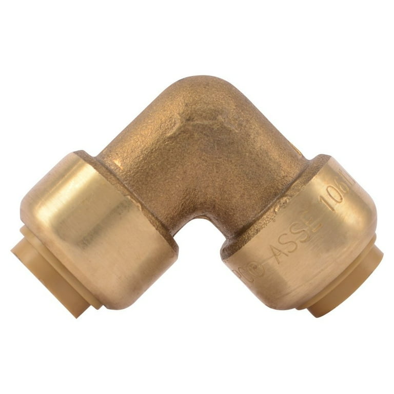 SharkBite 3/8 Inch (1/2 OD) X 1/2 Inch FNPT Reducing Adapter - Push-to-Connect Brass Fitting For PEX, Copper, CPVC