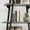 Dark grey, variant on GAOMON Bookcases, Dark Grey 5-Tier Ladder Bookshelf, 71" Tall, Open Display Storage Shelf, Modern Industrial Rack for Living Room, Office, Bedroom, Kitchen
