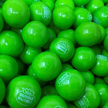Candy Retailer Green Apple Gumballs 1 Lb
