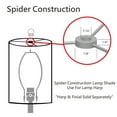 thumbnail image 4 of Aspen Creative 32418 Transitional Hardback Empire Shaped Spider Construction Lamp Shade in Redwood, 9" wide (5" x 9" x 7"), 4 of 5