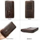 thumbnail image 4 of Cartera larga para hombre de piel auténtica con estampado de cocodrilo, tarjetero para negocios, cartera de mano de piel de vaca de capa superior para hombre, 4 of 4