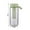 Green, variant on Cold Brew Coffee Maker Fruit Infuser Water Bottle Portable Tea Brewer with Double Layer Filter Leak Proof Design for Gym Hiking Travel 600ml BPA-Free Plastic Container with Carry Handle