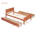 thumbnail image 6 of Bellemave Twin Size Bed with 4 Drawers, Wood Platform Bed with Headboard & Footboard, Storage Bed Frame for Adult (Oak), 6 of 9