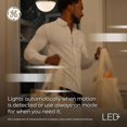 thumbnail image 3 of GE LED+ Motion Sensor LED Light Bulbs, 12W, Outdoor Security Lights, A21, Warm White (2 Pack), 3 of 4