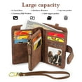 thumbnail image 2 of Women Wallet Rfid Blocking, Large Capacity Small Coin Purse Leather Chic Short Purse, 2 of 5