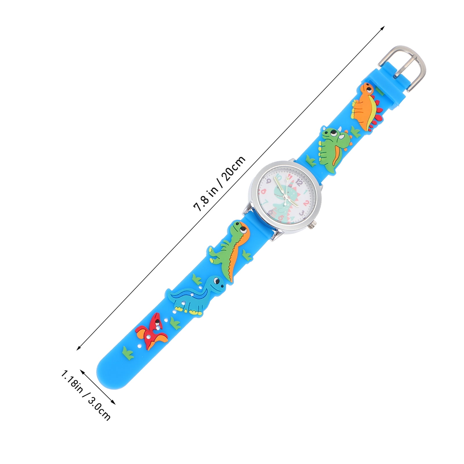 Cartoon Dinosaur Watch Blue Toddler Watches Dinosaur Shape Watches - Main Image