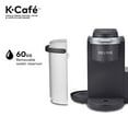 thumbnail image 3 of Keurig K-Cafe Coffee Maker, Single Serve K-Cup Pod Coffee, Latte and Cappuccino Maker, Comes with Dishwasher Safe Milk Frother, Coffee Shot Capability, Compatible With all K-Cup Pods, Charcoal, 3 of 6