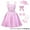 Set B, variant on Girl Pink Plaid Costume Halloween Movie Cosplay Outfits 3-10 Year