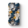 thumbnail image 5 of Tobelint Navy and Gold Peony and Blossom Flower Case for iPhone 12,Aesthetic Colourful Floral Pattern Bumper Case Cover, 5 of 5