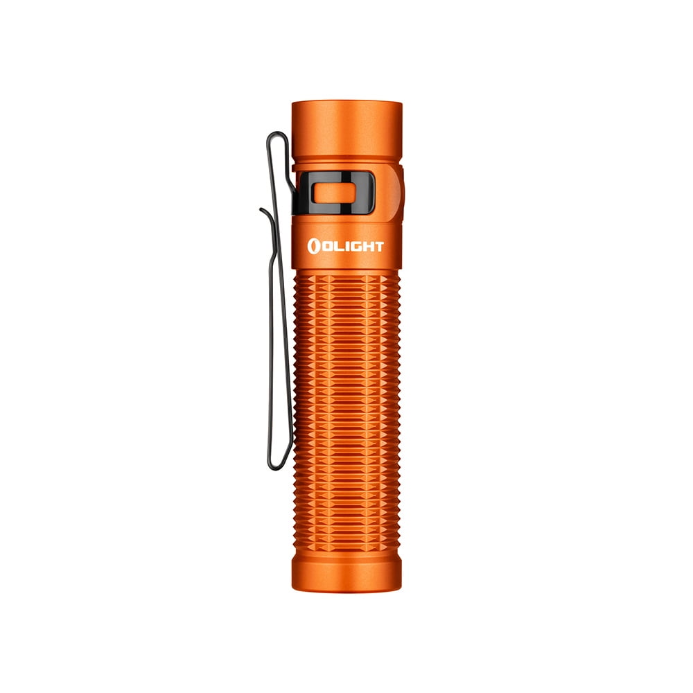 Olight Baton 3 Pro Max Orange EDC Flashlight, Cool White, 2500 Lumens, 145 Meters