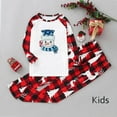 thumbnail image 4 of Parent-child Warm Christmas Set Printed Home Wear Pajamas Two-piece Kid Set, 4 of 8