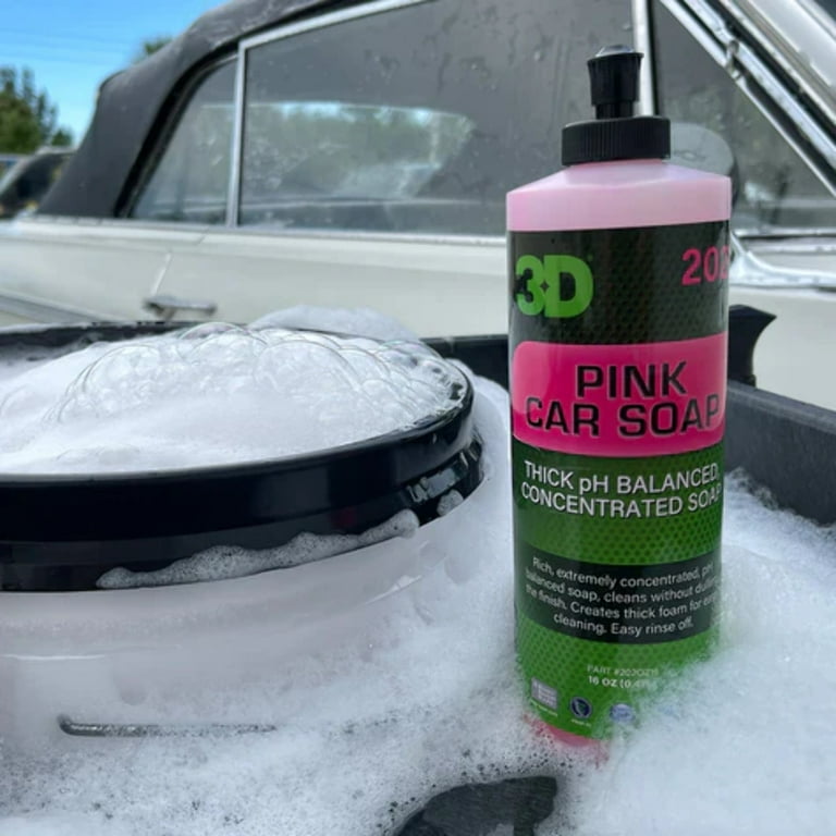 3D Pink Car Soap pH Balanced - Cherry Scent - Walmart.com