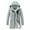 Gray, variant on Herrnalise Men's faux fur CollarHooded Casual SolidHooded ZipperHooded Mid Length Long Sleeve Jacket Coats M-4XL Black