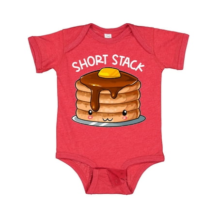 

Inktastic Short Stack Cute Pancake Breakfast Gift Baby Boy or Baby Girl Bodysuit