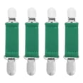 thumbnail image 2 of 4Pcs Green Polyester Pant Clips for Cycling Pants Adjustable Elastic Band for Sewing 11.8x1.1x0.5in, 2 of 8