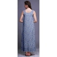 thumbnail image 3 of Bimba Robe de Nuit en Rayonne Imprimée pour Femmes, Sans Manches, Tenue de Nuit, Robe Maxi - TG, 3 of 5