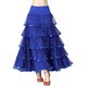 thumbnail image 4 of Faldas completas para baile de salón flamenco, vals del vientre, vestido para mujeres y niñas Azul, 4 of 7