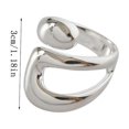 thumbnail image 3 of Anillos hechos a mano, anillos llamativos de plata 925, anillo grueso ajustable apilable para mujer y niña, 3 of 7