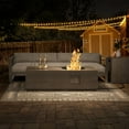 thumbnail image 4 of Evita 48" Propane Fire Pits for Outdoor 50,000 BTU Gas Fire Pit Table with Lid ,Glass stone,Tank Cover, 4 of 12