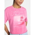 thumbnail image 4 of No Boundaries Boxy Cropped Graphic Tee, Women's XXS-XXL, 4 of 5