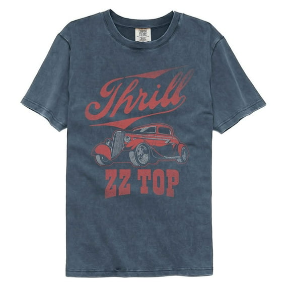 ZZ Top Thrill Denim Adult S/S Comfort Color Tshirt L