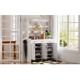 thumbnail image 5 of Euroco 51.2'' Minimalist Four-Door Shoe Cabinet with Coat Rack, 5 of 9