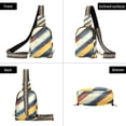 thumbnail image 7 of FORMRS Womens Crossbody Sling Bag Travel Daypack Shoulder Chest Backpack, Retro Colorful Stripes, 7 of 7