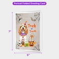 thumbnail image 5 of Trick or Treat Cocker Spaniel Funny Mummy Cosplay Pumpkin Candy Basket 5x7in Folded Greeting Card Cockers Dog Lover Gifts Single Note Card with Envelope - 12016, 5 of 5