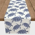 thumbnail image 3 of Creative Products Navy Watercolor Sea Turtle 16x90 Poly Twill Table Runner, 3 of 3