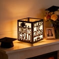 thumbnail image 4 of Class of 2026 Graduation Party Black Light Up Box Decorations 4 Pack with Graduation Cap Cutouts for Table Centerpieces, 4 of 6