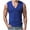 Blue, variant on VBTAPA Mens Workout Tank Tops Sleeveless V Neck Muscle T Shirts Stretch Modal Athletic Undershirts Khaki M