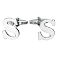 thumbnail image 2 of Gemelos de latón para hombre con personalizada en mayúsculas y letras del alfabeto S S Yuyangstore Gemelos Letra Alfabeto, 2 of 6