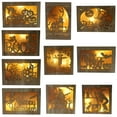 thumbnail image 3 of Pumpkin Man Haunted House Lámpara Led Halloween Luces De Madera Adornos Para Festivales Fiestas Temáticas Advancent HA040046-08, 3 of 6