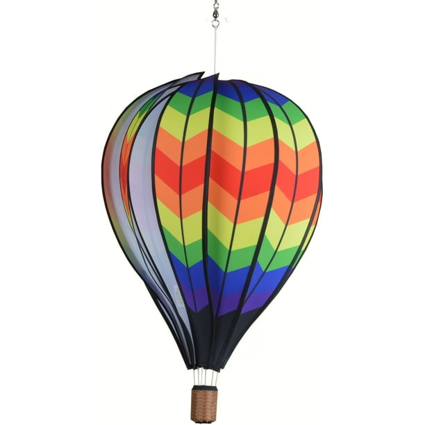 premier kites 22 in. hot air balloon double chevron rainbow Walmart