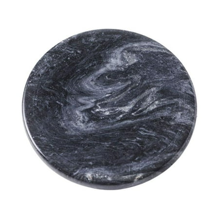 

NUOLUX Natural Marble Ring Jewelry Dish Decorative Trinket Tray Dessert Plate Wedding Accessories Gift (Black)