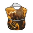 thumbnail image 2 of Susaid Pastoral Sunflower Corgi Print Bibs for Babies Toddlers Adjustable Waterproof Free Soft Durable Bibs for eating with Large Pocket Food Catcher, 2 of 8