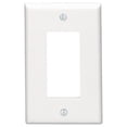 thumbnail image 1 of Placa de pared Leviton 80601-W, dispositivo Decora/GFCI de 1 elemento, color blanco, 1 of 1