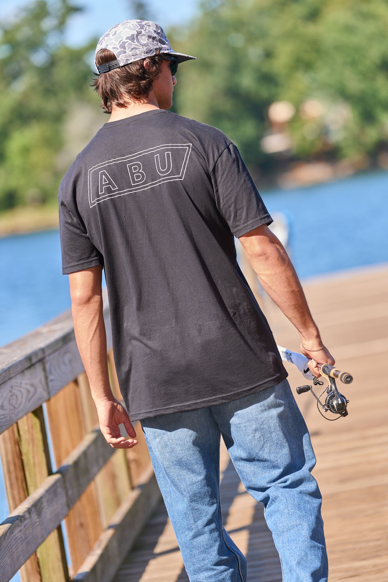 Abu Garcia ABU Double Keyline Tee, Size M (Black)