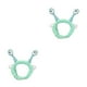 thumbnail image 2 of Diadema de felpa Sonducket Ojos de caracol verde claro 2Conjunto, 2 of 6