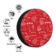 thumbnail image 4 of Fuzoiu Hohoho1 Print Universal Spare Tire Cover with Buckle Strap, Waterproof Wheel Covers for Jeep, Trailer, RV, Truck and All Car-14 inch, 4 of 6