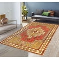 thumbnail image 2 of Pasargad Home Oushak 48" x 72" Lamb's Wool Area Rug in Coral Orange/Ivory, 2 of 3