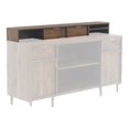 thumbnail image 3 of Sauder Clifford Place Engineered Wood Organizer Hutch in Grand Walnut, 3 of 9