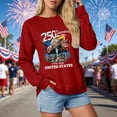 thumbnail image 5 of Leey-World 250 Years American 1776 2026 250th USA Birthday 4th of July T-Shirt 4th Of July Shirt(Red,S), 5 of 9