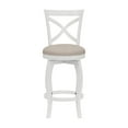 Hillsdale Furniture Ellendale Wood Counter Height Swivel Stool, White