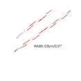 thumbnail image 3 of 0.3 Flat Thin Shoelaces for Canvas Shoes and Boots - Durable and Stylish Replacement Laces White-Red 140cm/55.1", 3 of 4