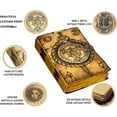 thumbnail image 7 of Blank Spell Book of Shadows Journal Witchcraft Supplies Witch Spell for Men & Women 200 Pages with Lock Clasp Vintage Handmade Deckle Edge Paper, Leather Sketchbook, Drawing Journal, Leather Journal,, 7 of 7