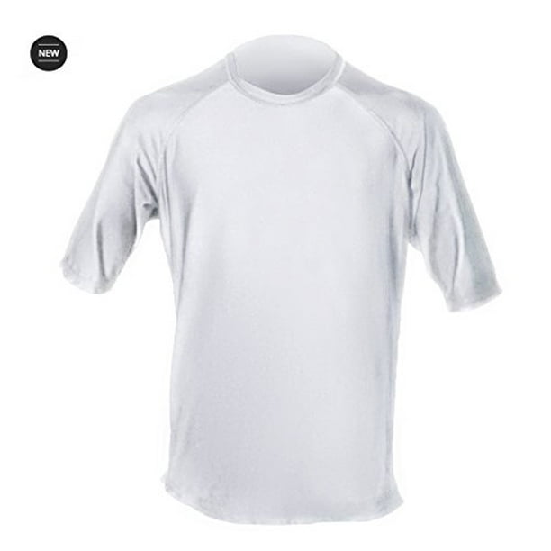 Loose Fit Swim Shirts For Men Short Sleeve Uv 50 Sun Protection Swimwear Play In The Sun All Day With No Sunburn The Softest Most Comfortable Swimming Clothing White 4xl Walmart Com