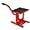 Red, variant on Adjustable Motorcycle Dirt Bike Stand and Lift Jack – Heavy-Duty Steel, 11"-16.5" Height, 330 LBS Load Capacity Red